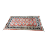 Handmade oriental carpet XXth Pink background 159 x 96 cm