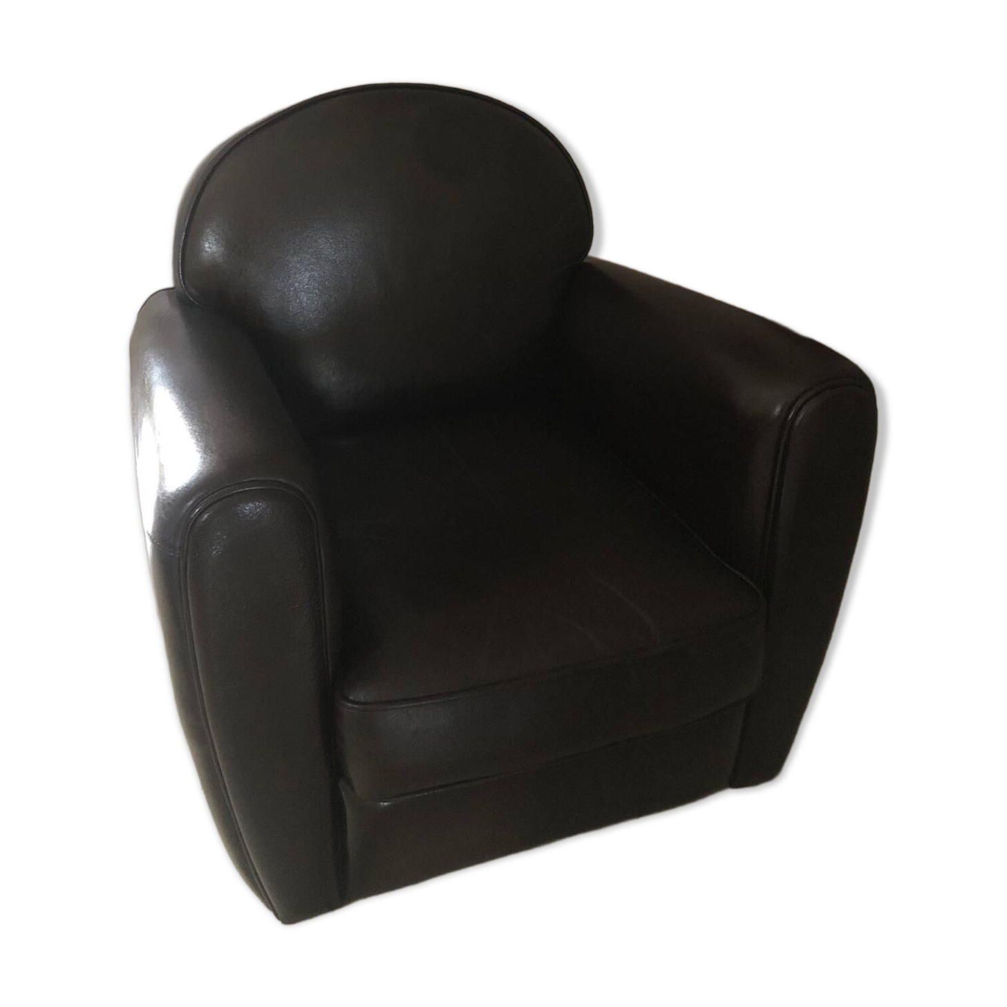 Vintage leather club chair