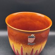 Vintage hand decorated La Céramique de Paris plant pot