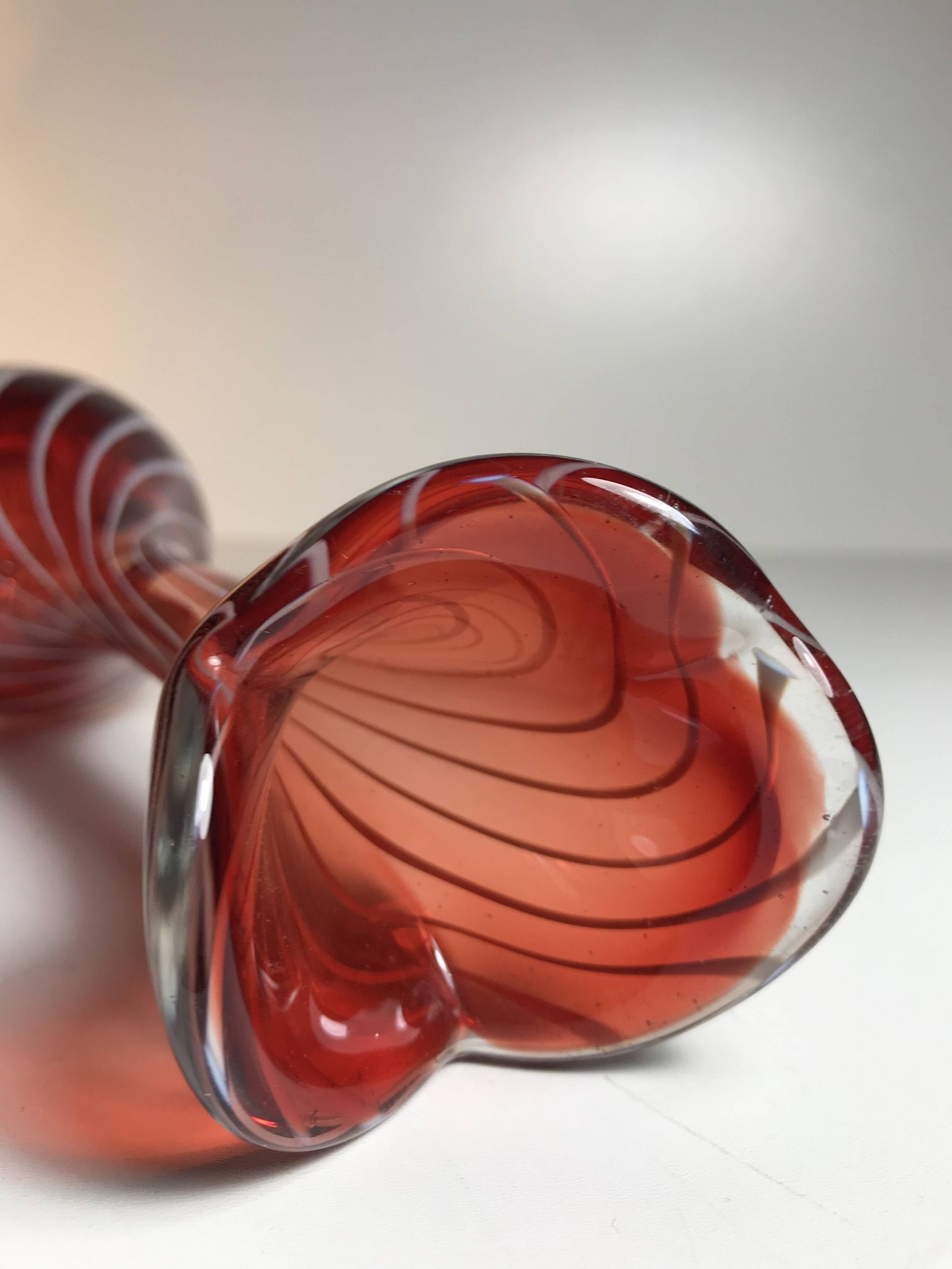 Murano Glass Vase Italy, The '70s
