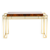 Console Table attributed to Romeo Réga in Brass, 1970s