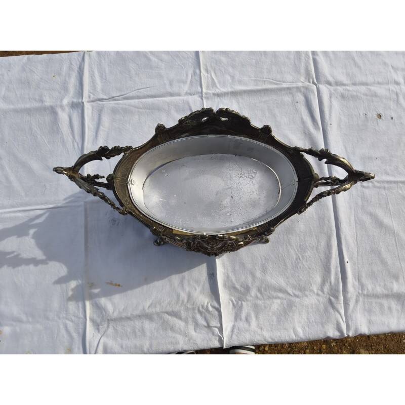 Silver-plated planter