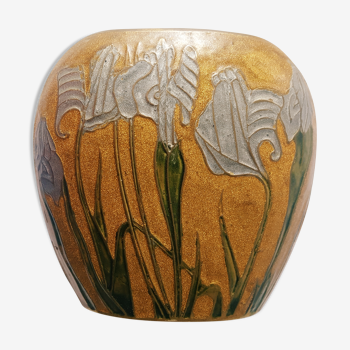 Vase émaillé Art nouveau