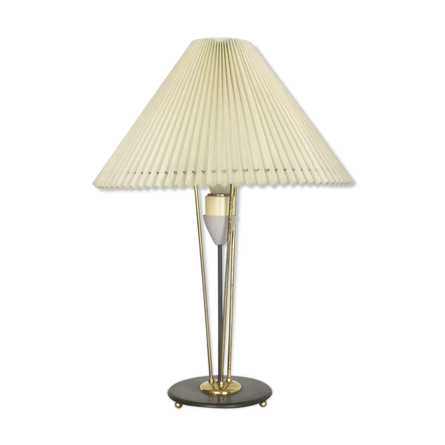 Table lamp modernist original with base metal, Italy 1960