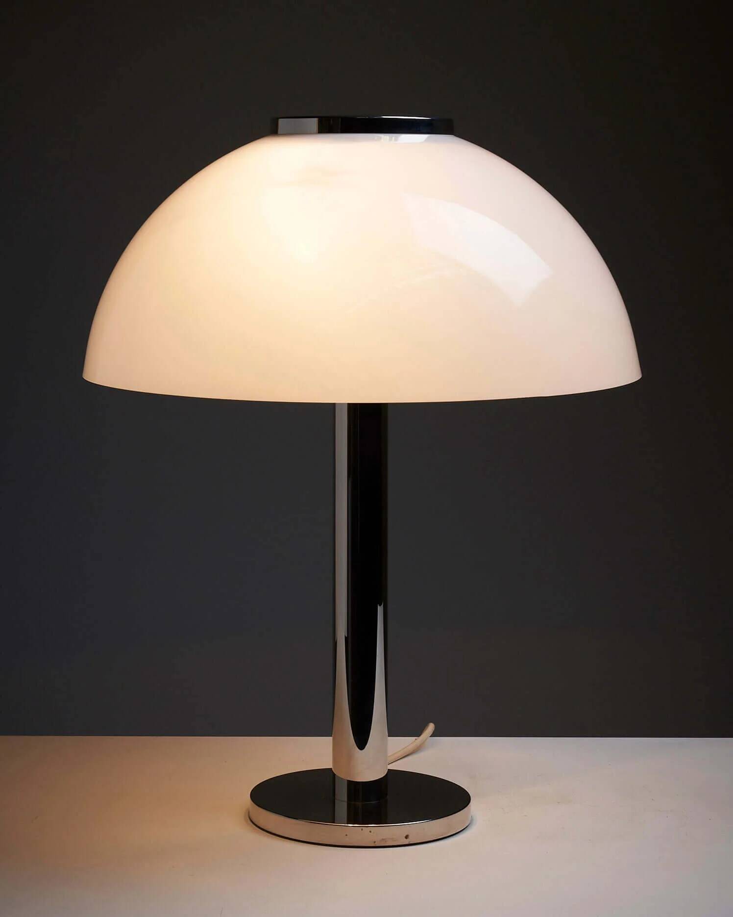 Plexi & chrome table lamp by Beisl Leuchten
