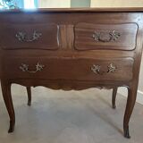 Louis XV style commode in solid wood, 19th century