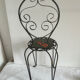 Petite chaise en fer forgé Vallauris