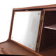 Danish teak secretaire with mirror and pull out desk, 1960s Danish teak secretaire with mirror