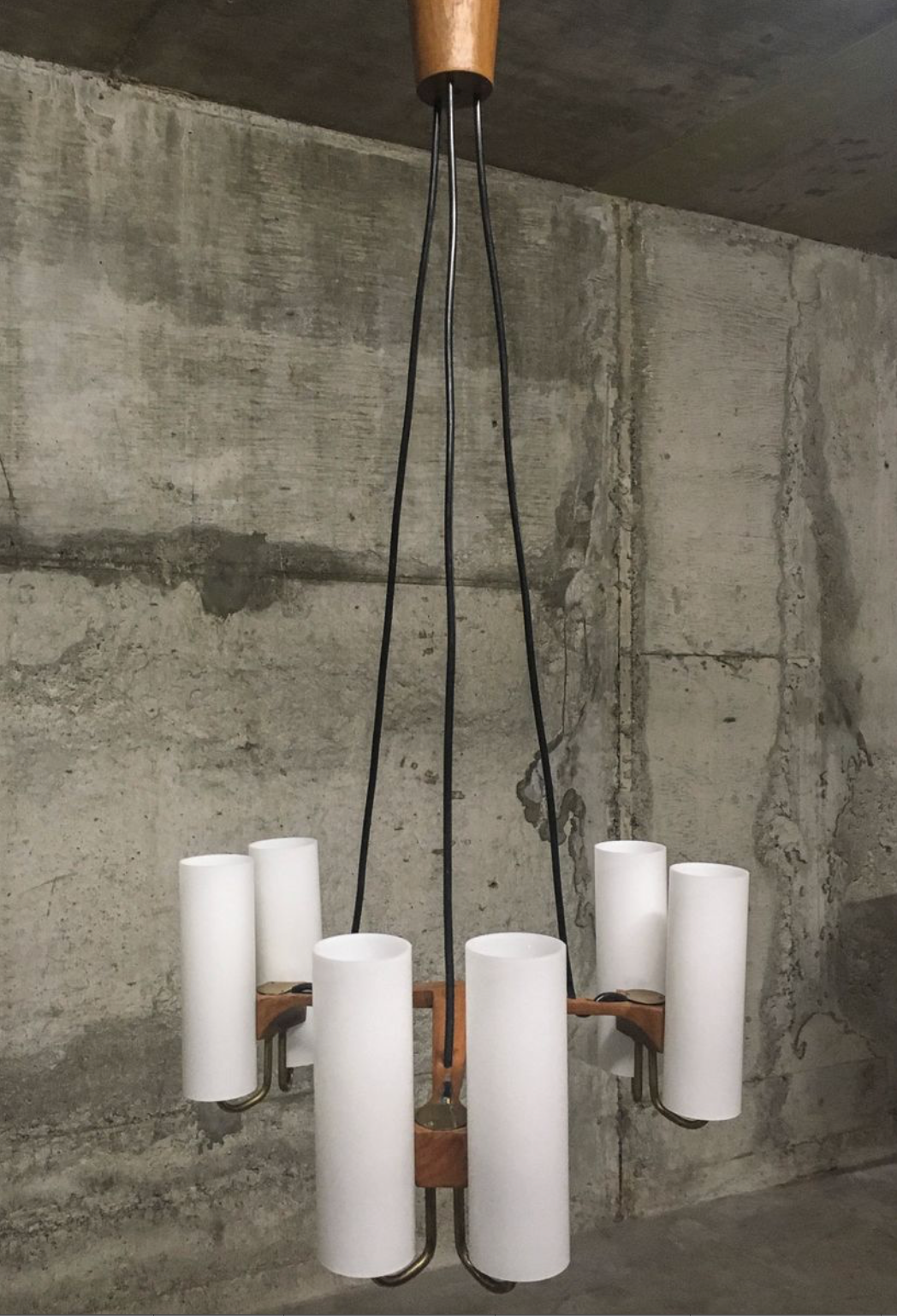 Chandelier by Uno & Östen Kristiansson for Luxus, 1950s