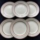 6 flat plates Digoin Sarreguemines Enghien model