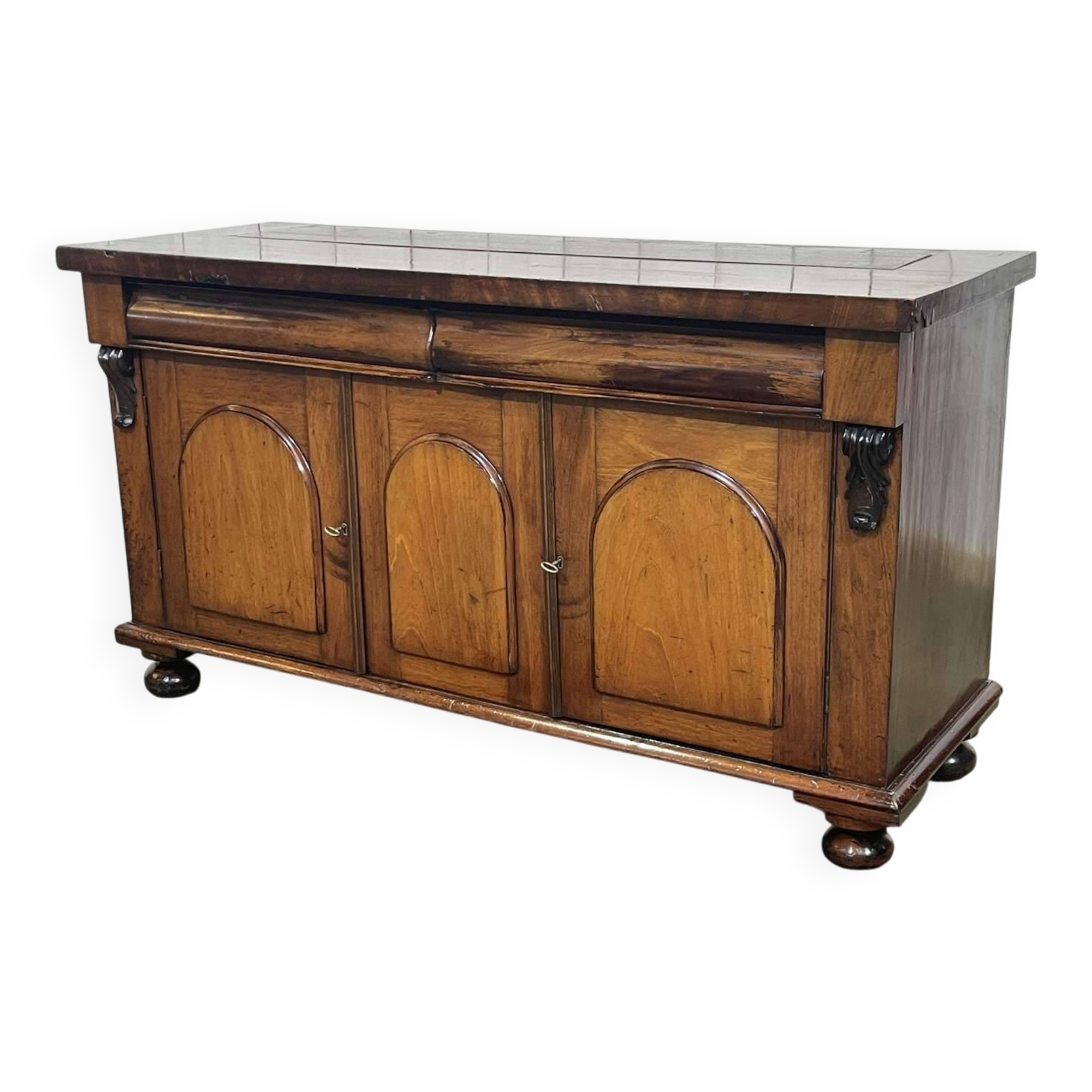 Enfilade Victorienne 19ème en acajou