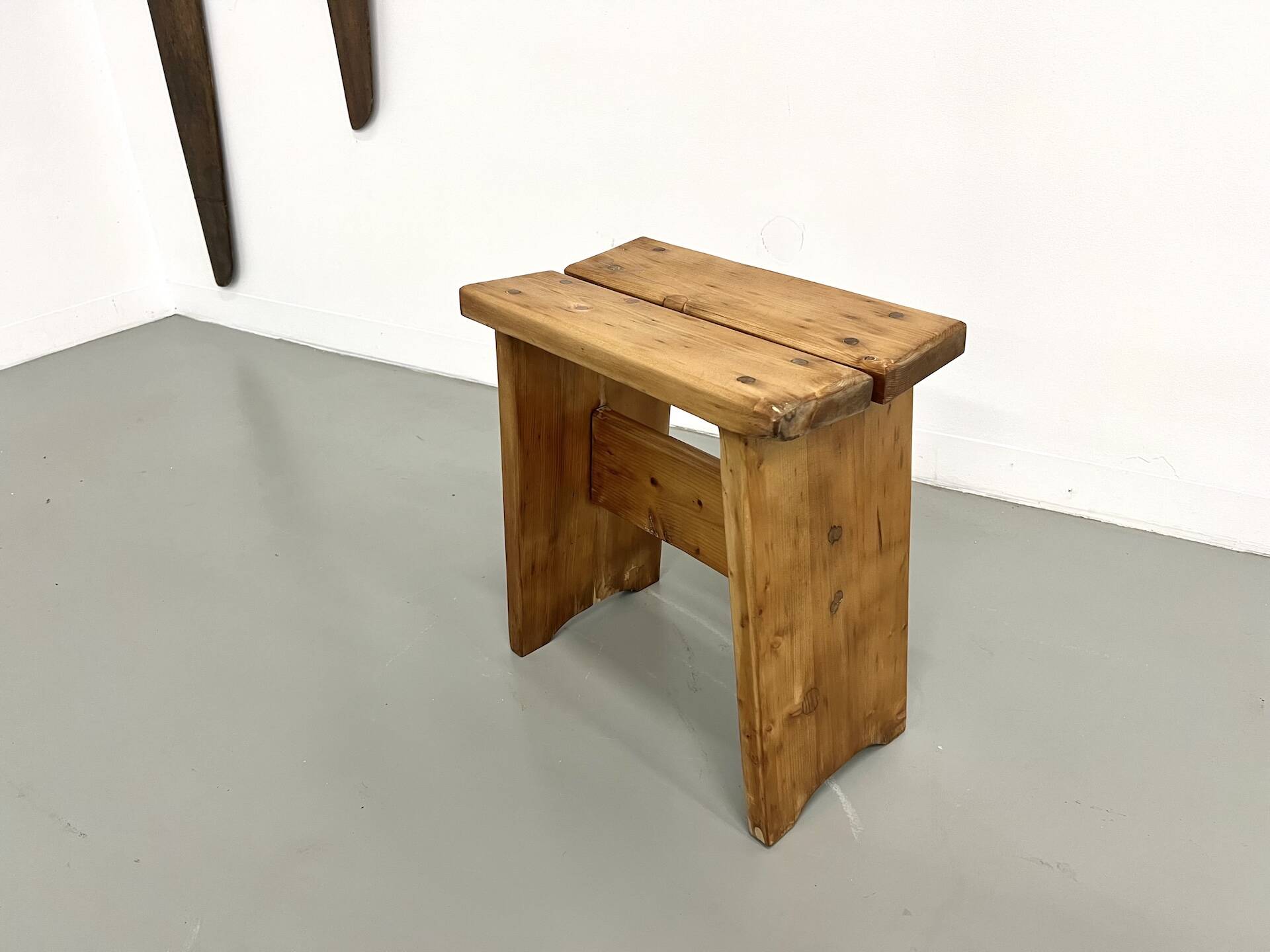 Solid pine stool