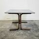 Table d'appoint en verre Siesta des années 70