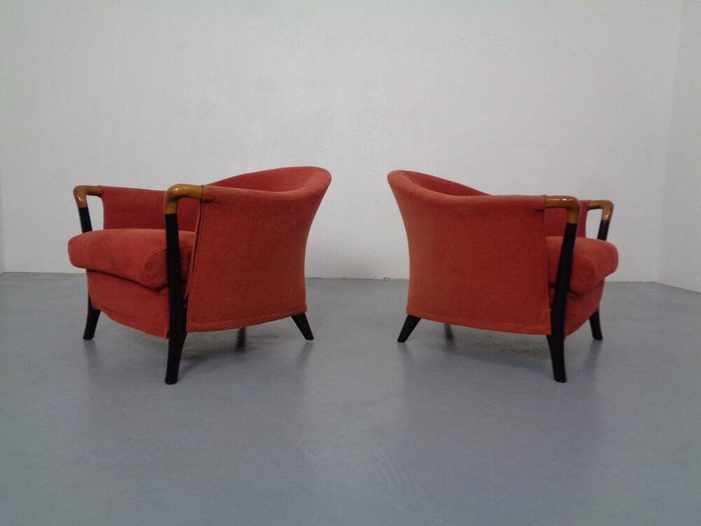 Set of Progetti Lounge Chairs by Umberto Asnago for Giorgetti, 1980s, Set of 2