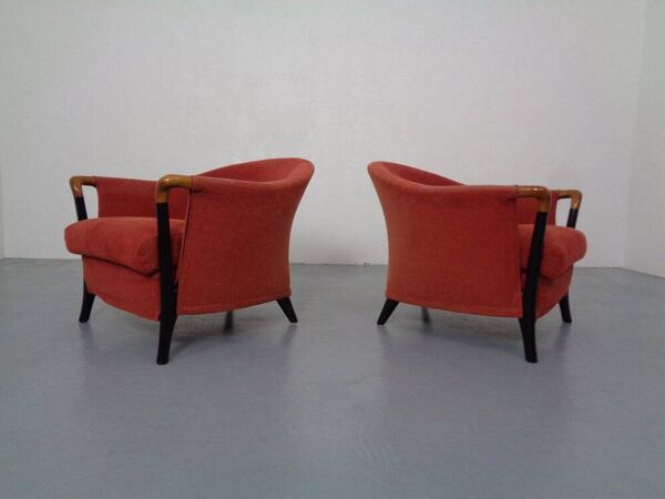 Set of Progetti Lounge Chairs by Umberto Asnago for Giorgetti, 1980s, Set of 2
