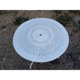 Wrought iron garden table, circa 1900