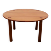 Table à manger moderniste en Pin, 1970