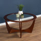 Retro Teak Round 'Astro' 'Fresco' Coffee Table By Victor Wilkins For G Plan