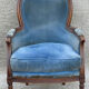 Fauteuil bergère de style Louis XVI