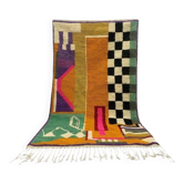 Tapis tissé à la main 150x250 cm, laine, multicolore, Maroc