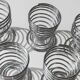 Lot de 6 coquetiers vintage - spirale en métal chromé, design Space Age intemporel, Italie années 1970 - idée cadeau, décoration de table rétro et élégante