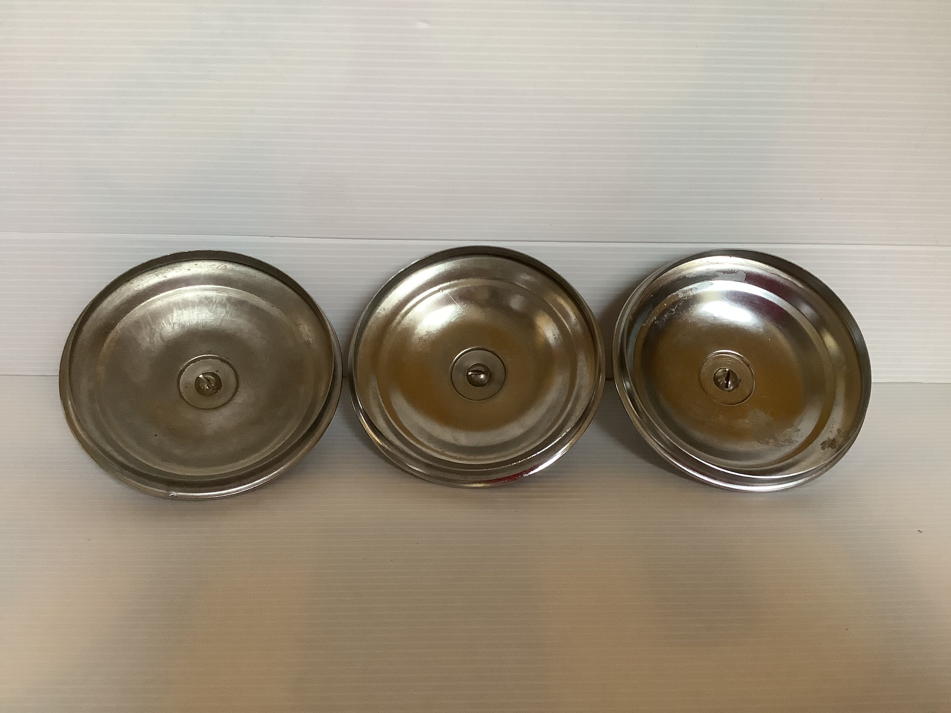 3 old metal chrome coffee coffee chicory sugar