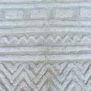 Tapis en laine marocain authentique blanche taille 2/3 m