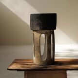 Large sculptural glazed ceramic planter, circa 1970