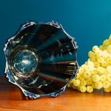 Smoked glass vase
