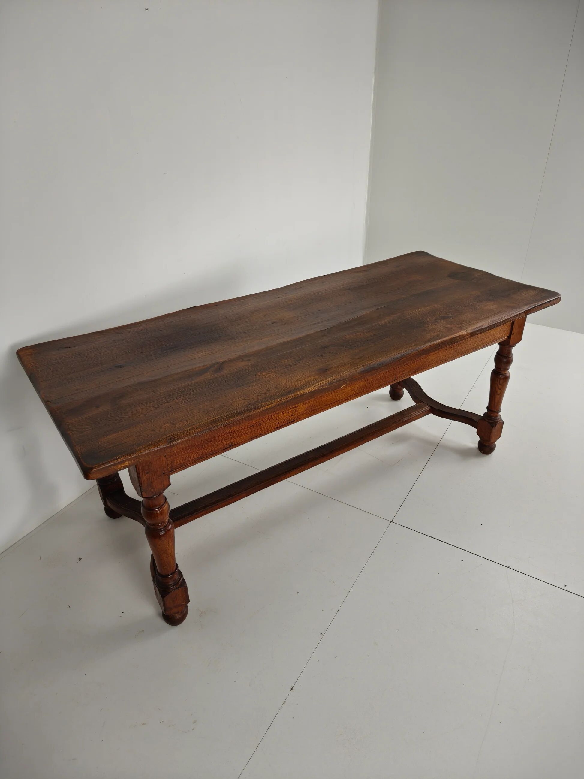 French antique oak farmhouse table – 20th century
