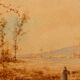 Paire d'aquarelles, paysages animés L. Meyer