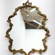 Antique brass french wall mirror