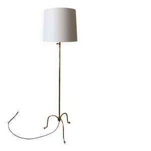 Lampadaire tripode monte - laiton