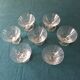 Series of 7 engraved Art Deco dessert cups