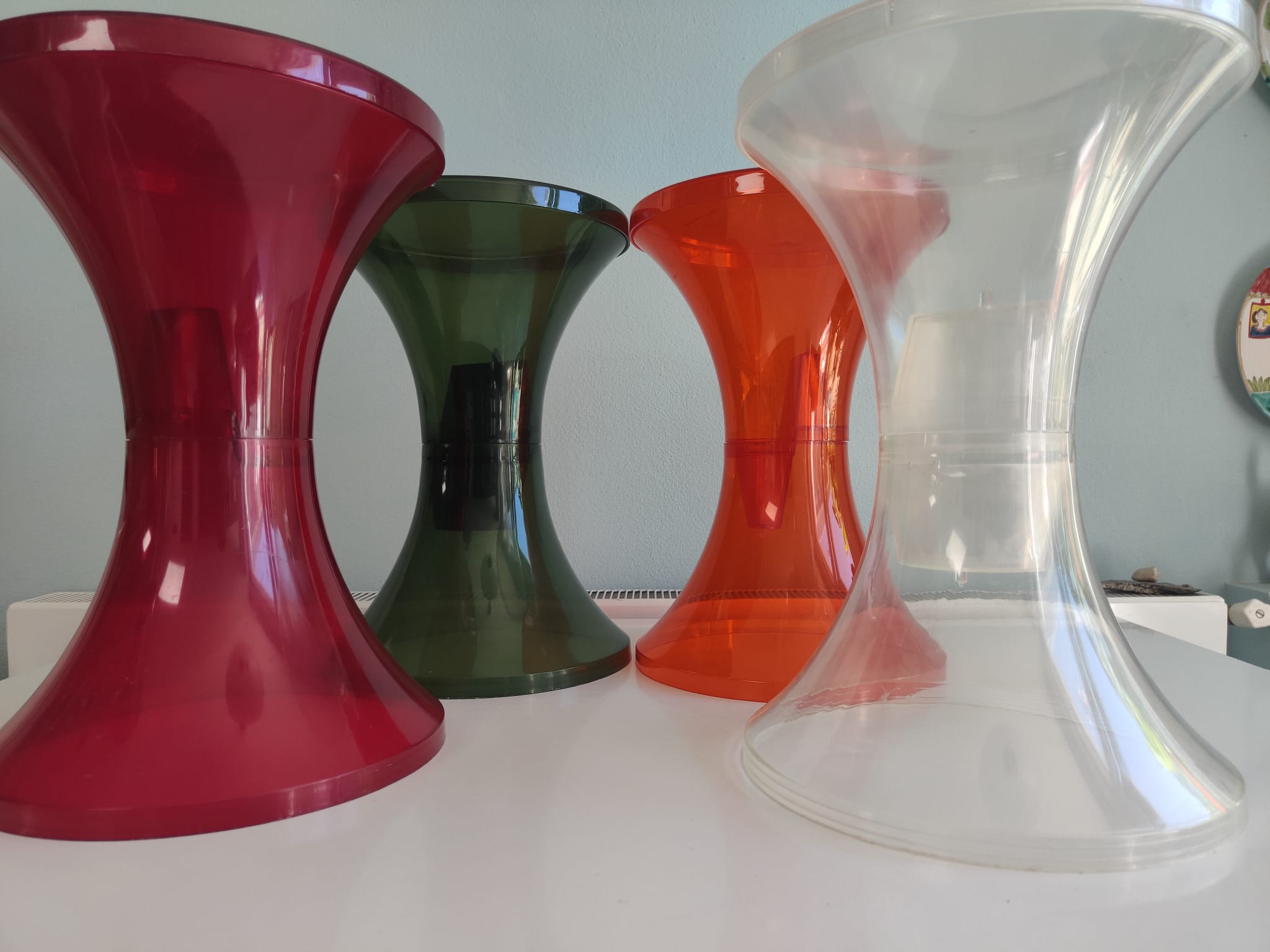 Lot de 4 tabourets Tam Tam par Henry Massonet