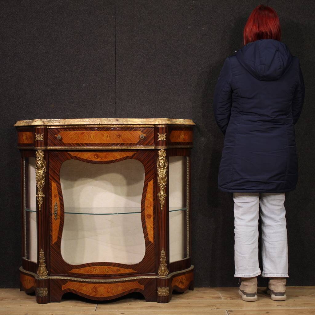 20th century French Napoleon III style inlaid sideboard