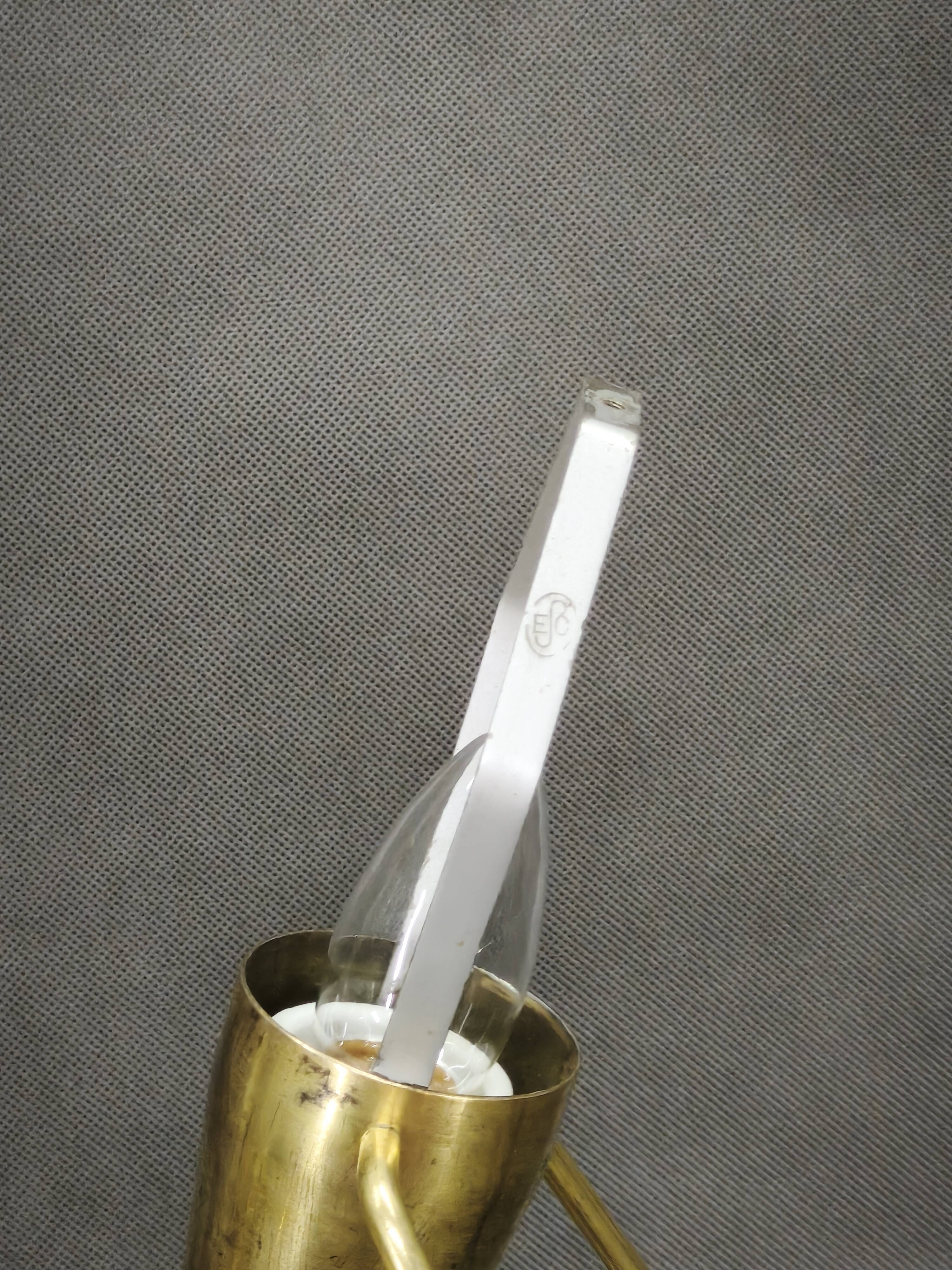 1960s Brass Table Lamp by Helena Frantová, Czechoslovakia