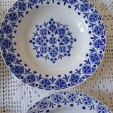 Set of 6 St Amand opaque porcelain soup plates
