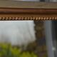 Antique painted and gilded carved wooden rectangular mirror 85.5/31.6