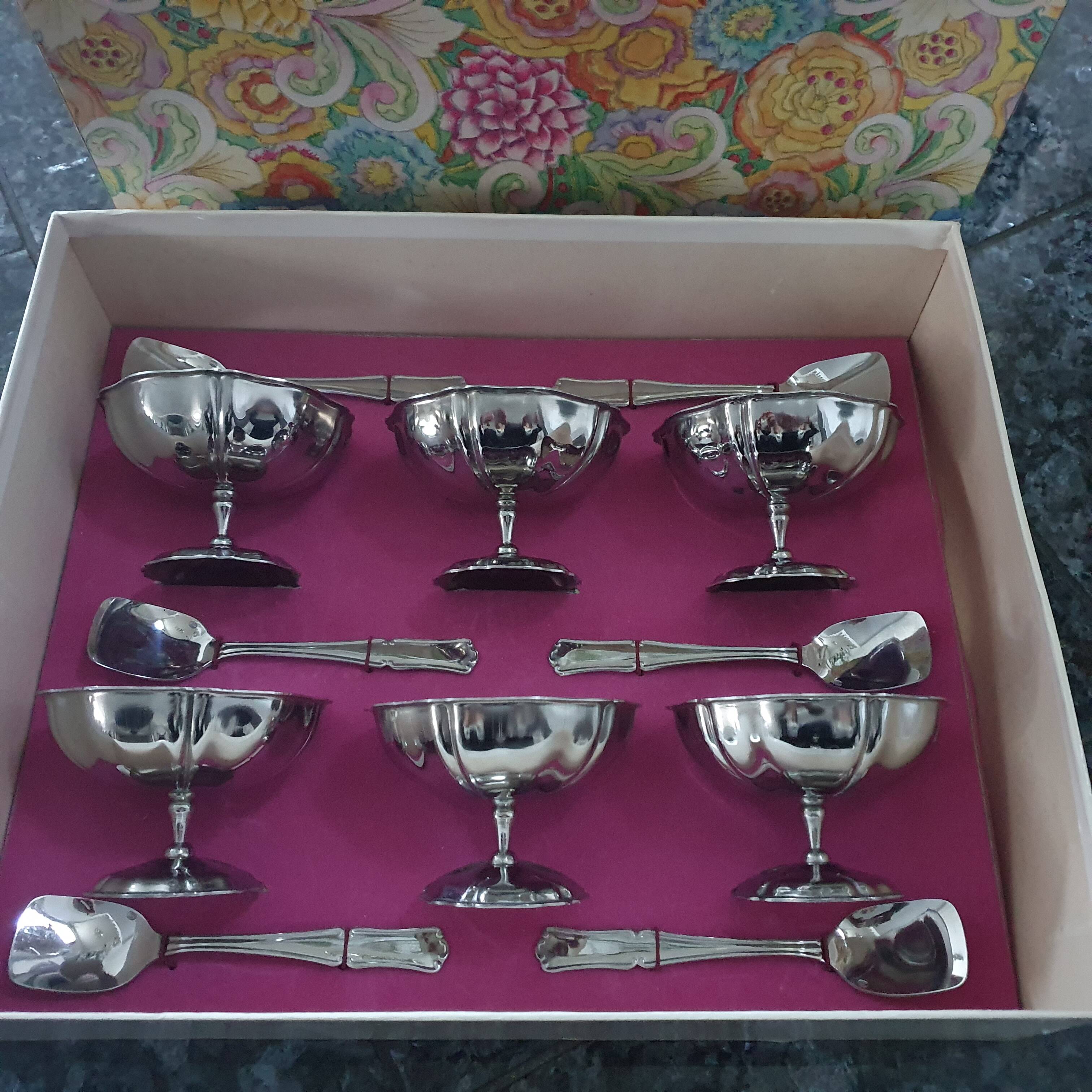 Vintage Jean Couzon Ice Cream Set