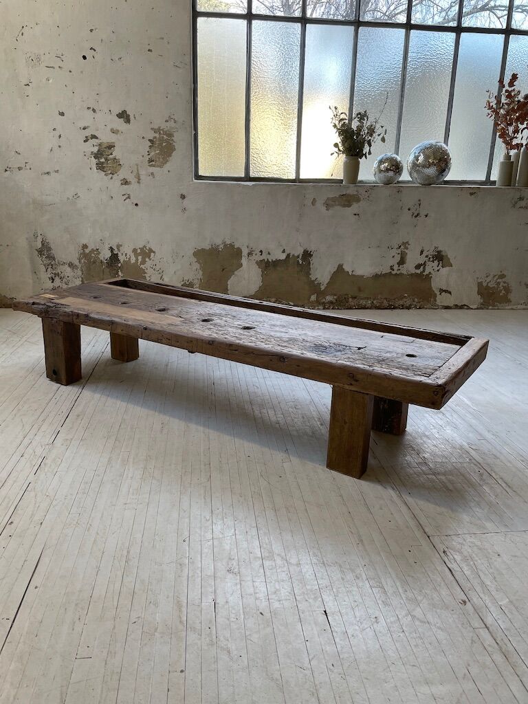 Brutally artisanal oak coffee table