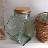 Thick glass jar