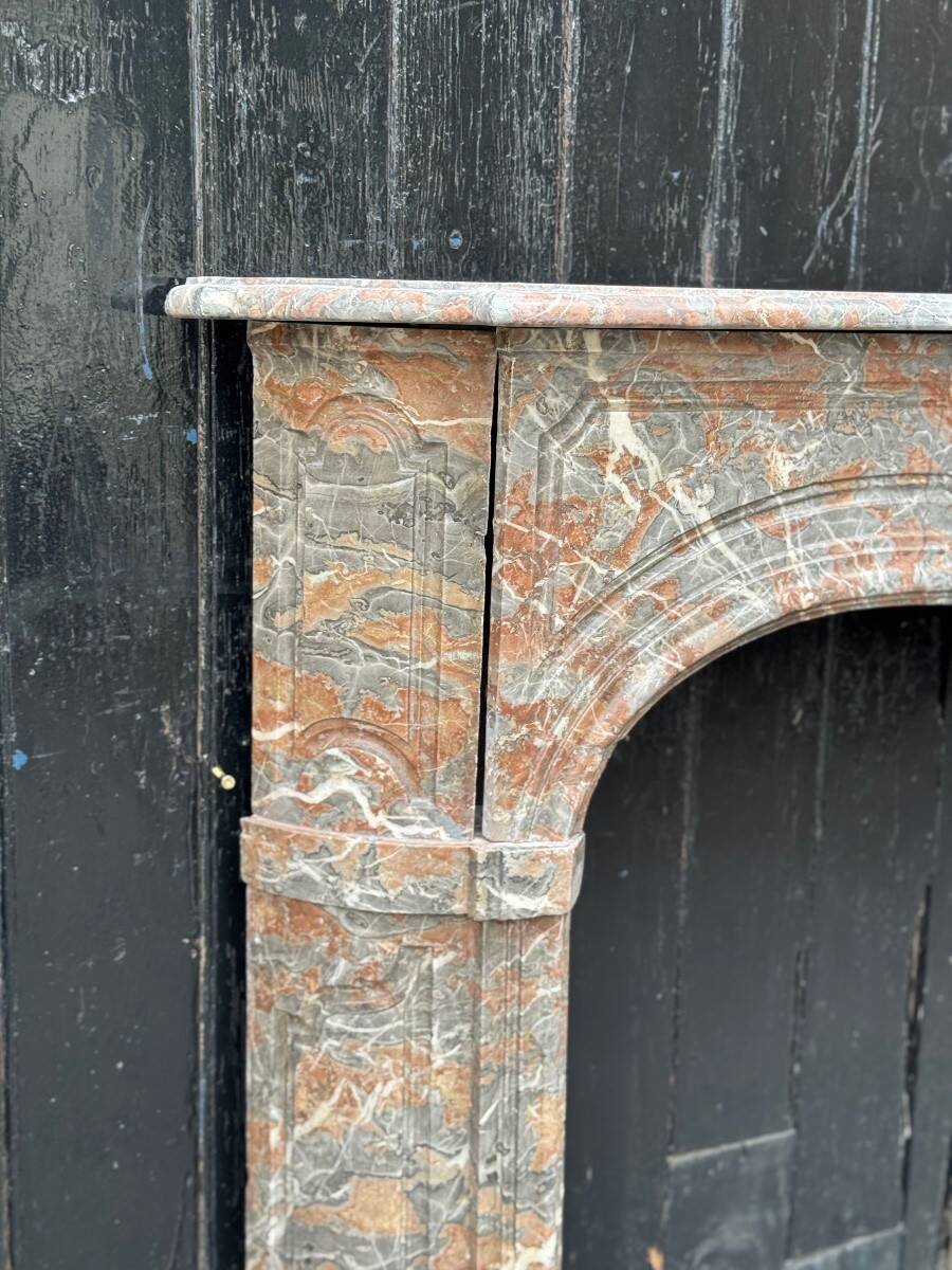 Regency fireplace in Rance marble, 18th century