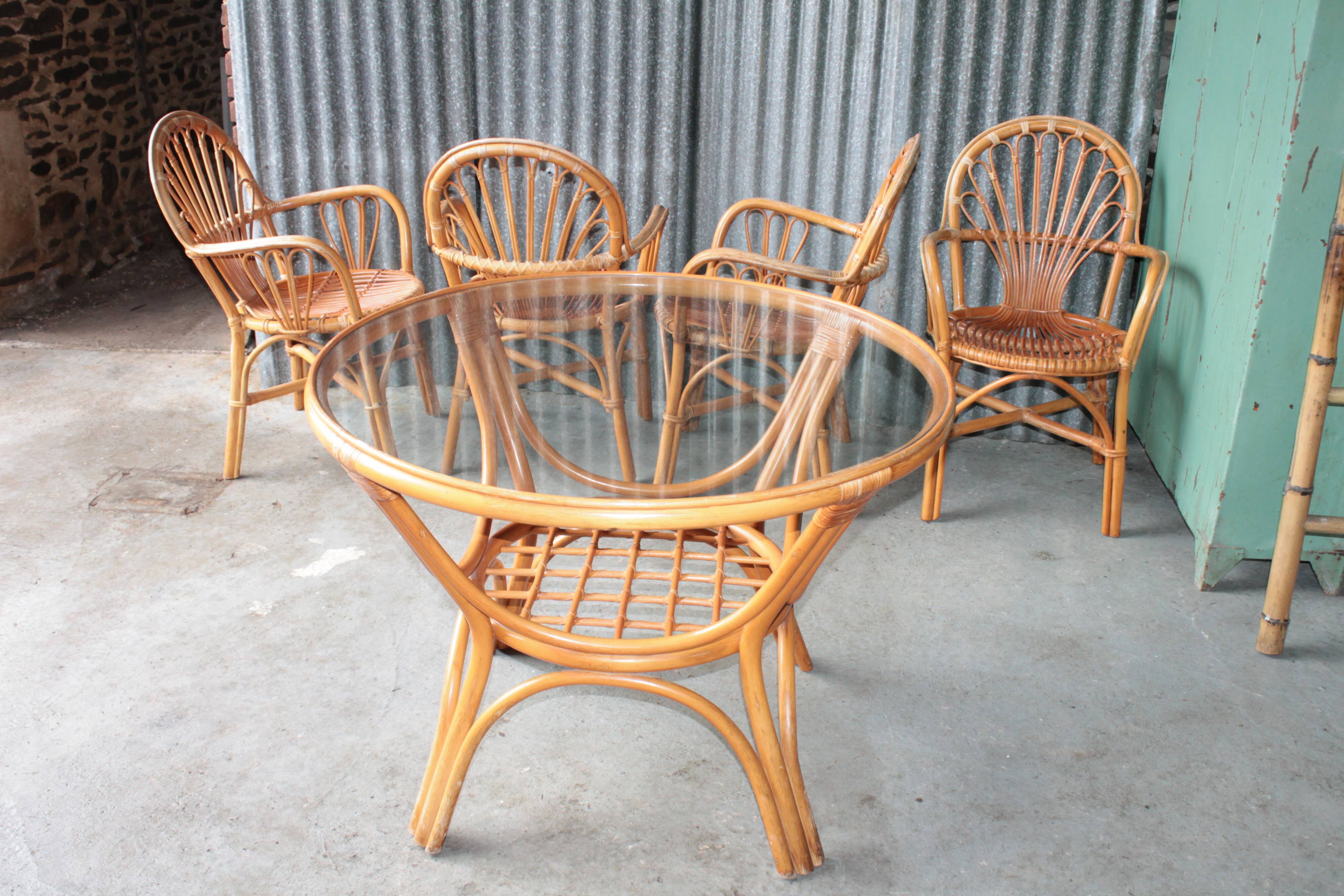 Rattan dining set
