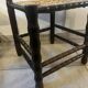 Set of 4 vintage chairs in the style of Charles Dudouyt, made of turned wood and upholstered.
