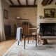 Fauteuil à haut dossier en éventail Baumann années 60