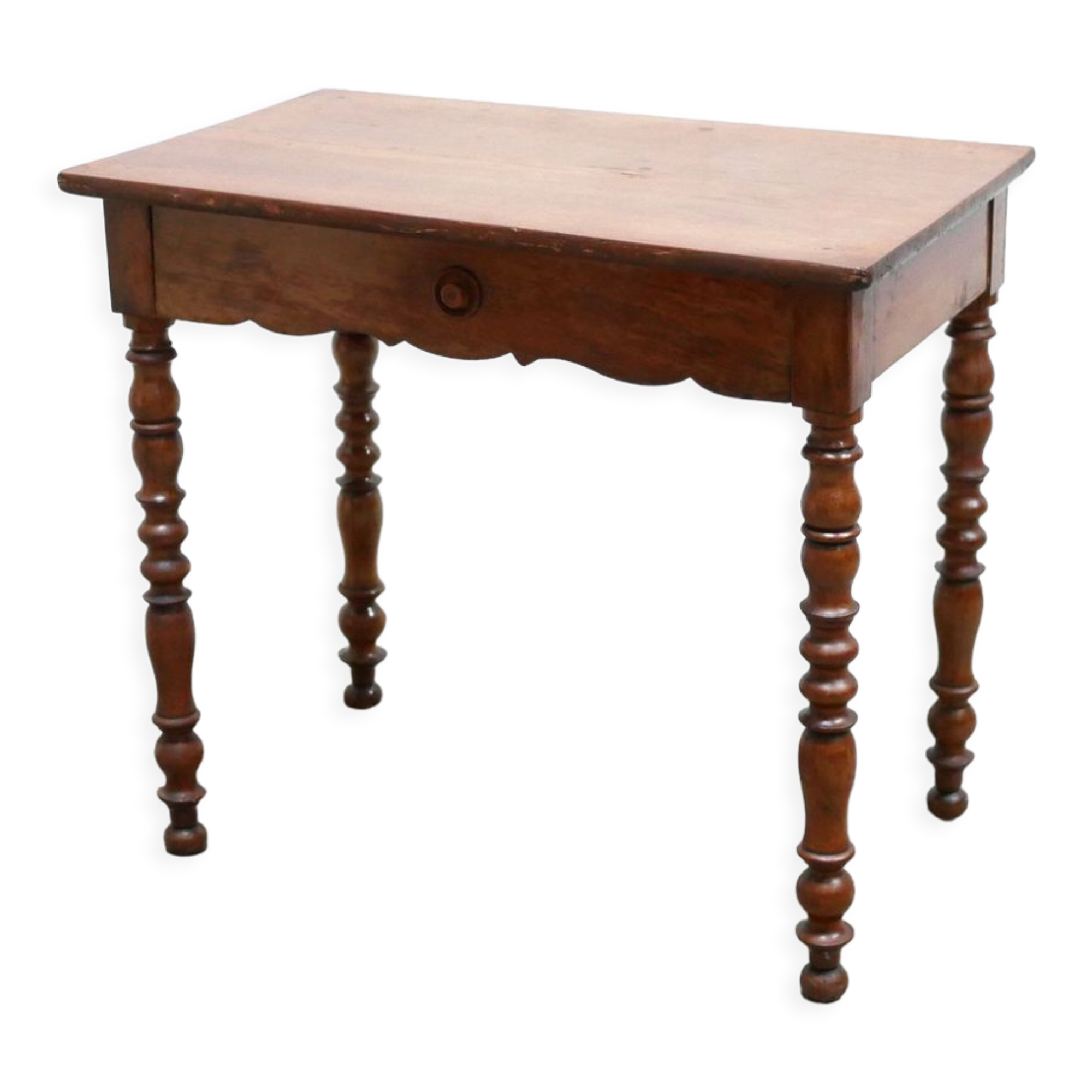 Vintage wooden desk side table