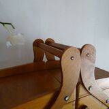 Vintage wood standing worker