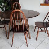 ERCOL table model 377 + 4 chairs model QUAKER