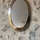 Urdu oval mirror solid brass